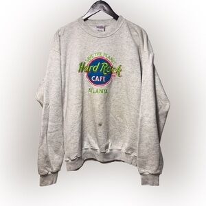 Vintage Hard Rock Cafe Save The Planet Sweatshirt Size Large Atlanta USA Made